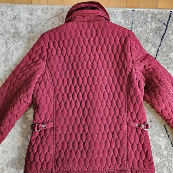 Vintage quilted coat fleece women - Picture 2 of 11